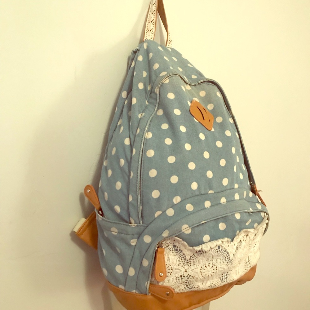 Polka dot back pack